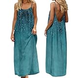 SHOPESSA Italian Dresses for Women,Backless Cami Dresses for Women Casual Sleeveless Open Back House Dress 2026 Summer Beach Vacation Boho Lounge Dress