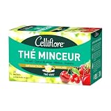 CELLIFLORE   Thé Minceur   Favorise l'Élimination   Vitalité   Métabolisme Des Lipides  Arôme Fruits Rouges   20 Sachets