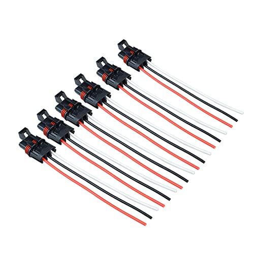 Pulse Power Plug Connector Pigtail Compatible With 2018 2019 2022 2022 Polaris Ranger XP 1000 RZR RS1 Pro General Pulse Bar Power Harness Connector 6 Pack (White Black Red)