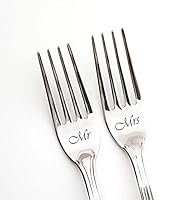 Algopix Similar Product 8 - Engraved wedding cake forks for