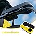 NOKINS Golf Cart Diamond Flip Armrest with Cup Holder, No Drilling Required, Golf Cart Folding Hinged Armrest, Inward Mount, for Club Car EzGo Yamaha Back Seat Kit (Diamond Yellow&Black)