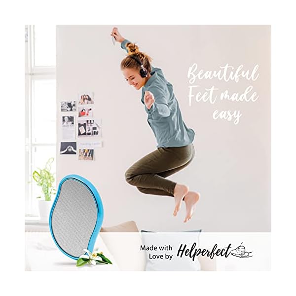 Helperfect 2in1 Nano Glas Hornhautentferner - Extrem wirksame Hornhaut Entfernung per Hornhauthobel für Fuss & Hand… – Bild 8