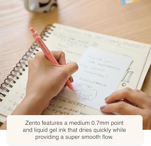 Uniball Zento Bolígrafos Retráctiles Gel Líquido x6 miniatura 4