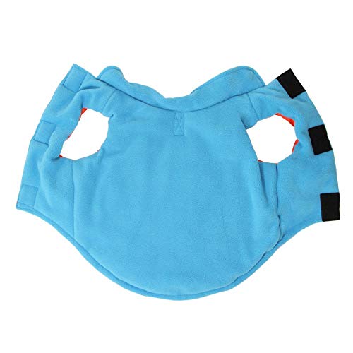 Image of Gooby Sports Vest Dog Jacket, Orange, Medium | Fleece-lined, water-resistant outer; 3-point hook-and-loop fit; Reflective lining; Leash attachment