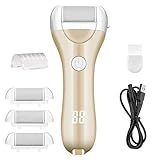 Eliminador de callos eléctrico, lima eléctrica para los pies, resistente al agua, recargable por USB, con 3 rodillos lijado, pincel limpieza el cuidado herramientas pedicura.