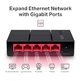 MERCUSYS MS105G 5-Port Desktop Ethernet Network Switch/Hub, 10/100/1000Mbps Ethernet Splitter, Energy Saving up to 82%, Plug & Play, TP-Link Switch, Perfect for home/small office/dormitory - Image 2