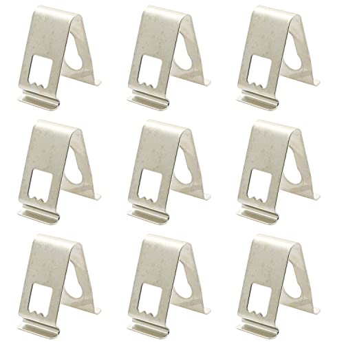 JCBIZ 30PCS Picture Photo Frame Metal Spring Turn Clip Hanger V-Shaped Buckle