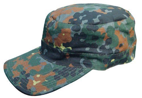 Commando Industries US Army Cap BDU Cap Sommer Ripstop Feldmütze Schildmütze Kappe Größen (Flecktarn, L)