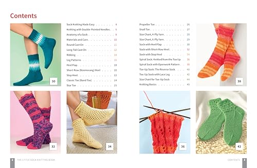 Image of The Little Sock Knitting Book: Learn the Basics with Colorful, Stylish Projects (Landauer) How to Knit Socks That Fit, with Easy Patterns and Step-by-Step Photos for Heels and Toes, for Beginners