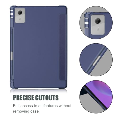 ProCase Smart Case for 2025 Lenovo Idea Tab Plus 12.1 Inch/Tab K12, Slim Light Cover Trifold Stand Hard Shell Folio Smart Protective Case for Idea Tab Plus/Tab K12 (TB361FU/TB361ZU) -Navy by ProCase - Image 6