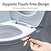 YAFIYGI 6PCS Toilet Seat Lifter Self-Adhesive Handle Tabs Lid Lifty Tool Tabs to Lift Loo Cover Clip Holder Handle for Toilet Lid Sliding Avoid TouchingTool Seat Handles Tab Keep from Touching