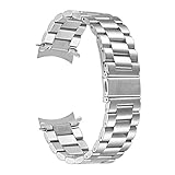 YINGO NESSUN Gear Design Gear S3 Frontier Band Fissa for Samsung Galaxy Orologio da 46mm cinturino in acciaio inossidabile solido Gear S3 Braccialetto classico(Silver,Galaxy watch 46mm)