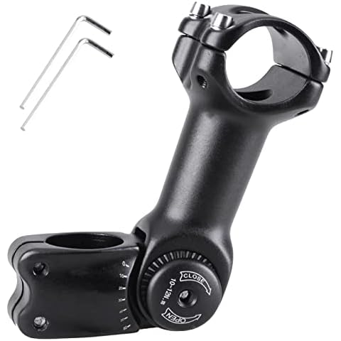 TRIWONDER 31.8 25.4 Vorbau, 60 Grad 90mm 110 mm 130 mm Einstellbare Lenkervorbau, Fahrradlenker für Fahrrad BMX MTB Rennrad (25.4 x 110 mm) Cover