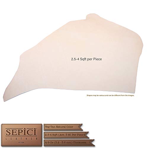 Full Grain Veg Tan Single & Double Shoulder's (Craftsman Grade) By Sepici (2.5-4 Ft -Single Shoulder) #TOP2