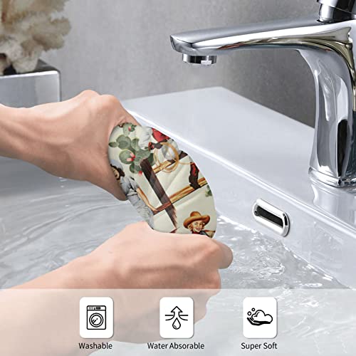 Hhyii Western Girl Riding Horse Cactus Vintage Towels,Hand Towels For Bathroom,Soft Small Bath Towel Kitchen Dish Towel,Washcloths For Bath, Pool And Guest Use Multicolor 30X70Cm #TOP4