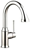 Hansgrohe 04215 Talis C High-Arc Pull-Down Kitchen Faucet with Magnetic Docking, Polished Nickel