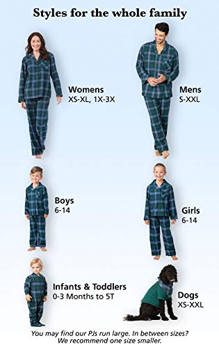 Pajamagram Matching Christmas Pjs For Family, Green Plaid Button Front Women Md #TOP4