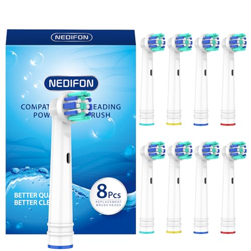 NEDIFON Replacement Toothbrush Heads,Compatible with Oral B Braun Precision Clean Electric Brush Heads for Most Braun Oral B Electric Toothbrushes Refill 7000/Pro 1000/9600/500/3000/8000