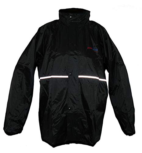 protectWEAR Motorradregenkombi, Regenanzug, 2-teilig, glanz-schwarz RK-RS11-L