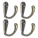 4 ganchos para colgar en la pared, ganchos de pared, cierre de pared, perchas de cuarto de baño con tornillo bronce Tone 2