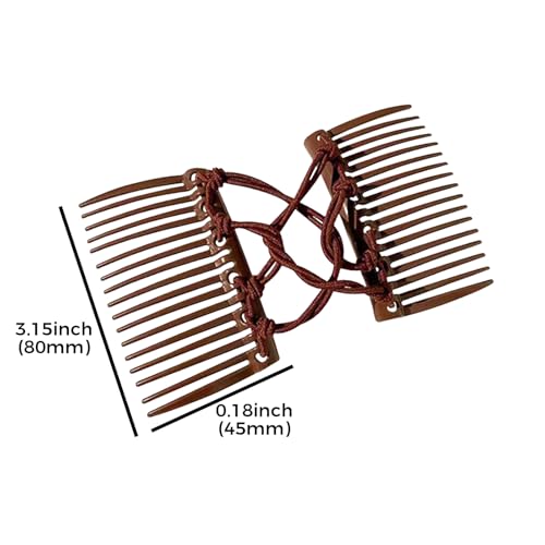 4 piezas pinzas para cabello ajustables y elásticas miniatura 2