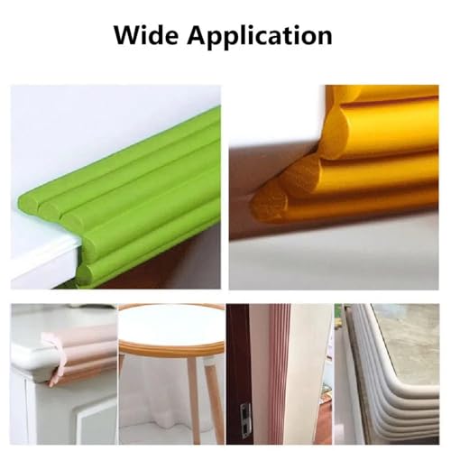 Protector de bordes de espuma, tira de protección de seguridad de 2 metros para esquinas de escritorio y mesa, cojín de seguridad infantil para protección del hogar