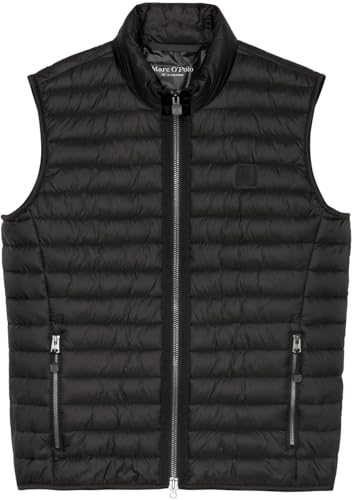 Marc OߴPolo Herren Steppweste Übergangsjacke wasserabweisend, Schwarz (Black), XS – Ansicht 7