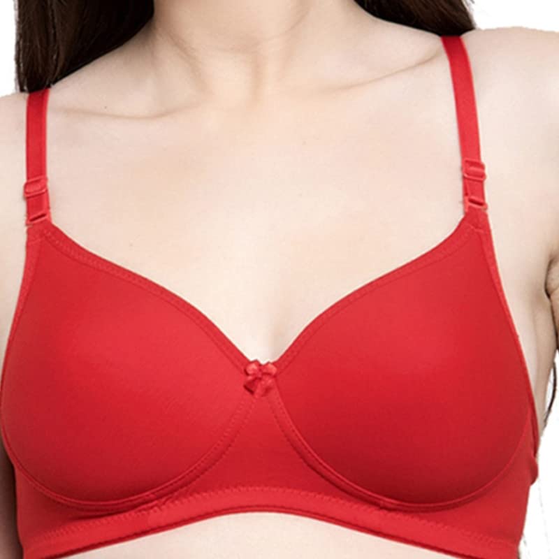 Image of Groversons Paris Beauty Women's Padded, Non-Wired, Seamless T-Shirt Bra (BR184)