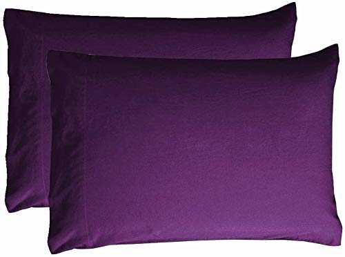 Image of Purple Bedsheet with 4 Pillow Covers 400TC 100% Egyptian Cotton Premium 5 Piece Bedsheets Super King Size