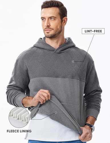 Men's Casual Hooded Collar Sweatshirts Long Sleeve Drawstring Pullover Graphic Hoodies with Pockets3