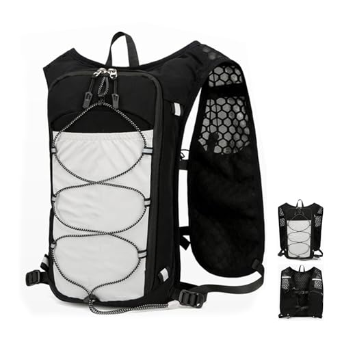 Mochila para correr reflectante unisex de alta capacidad para ciclismo y maratones