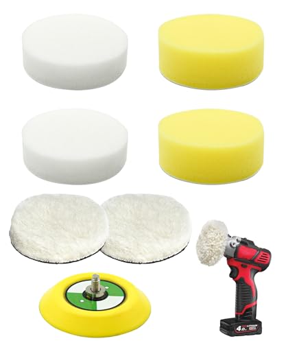 Image of Buffing Polishing Pads Fits for Milwaukee Electric Tools M12 Spot Polisher /Sander,Replace 49-36-2438(Not Included Polisher)