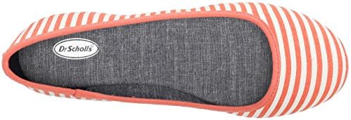 Dr. Scholl's Shoes Women's Friendly Ballet Flat, Coral Striped, 6.5 M US | Image 4