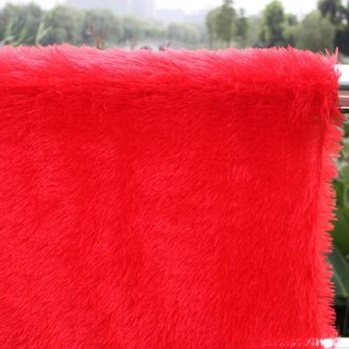 FairOnly Red Pv Plush Fabric Velvet Soft Plush DIY Dolls Phtography