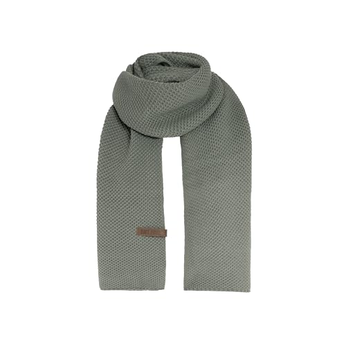 KNIT FACTORY - Jazz Schal - Strickschal für Damen und Herren - Bequemer Schal mit Wolle - Hochwertige Qualität - Urban Green