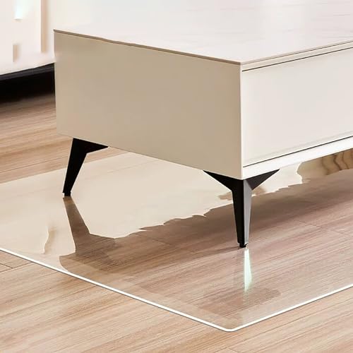 Hallway Runner Rug Kitchen Washable Non Slip Runner Rug 60/80/100/120/140cm Width Clear Floor Runner, Extra Large Vinyl Plastic Carpet Protector, Entrance Floor Runner Protector Mat for Office Kitchen