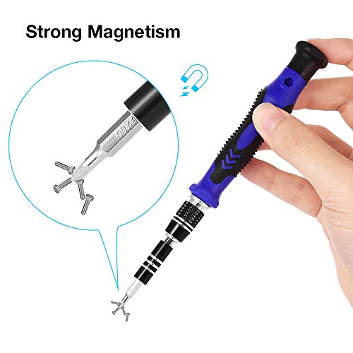 81 in 1 Professional Electronics Magnetic Driver Kit with Portable Bag for Laptop, iPhone, iPad, Cellphone, PC, Computer,iPod,Repair Tools Kit, Precision Screwdriver Set with Flexible Shaft - Thumbnail 3