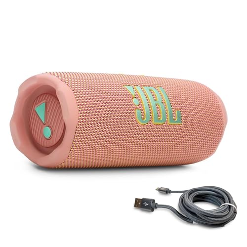 Image of JBL Flip 7 (Pink) + Bundle with USB-C Braided Cable