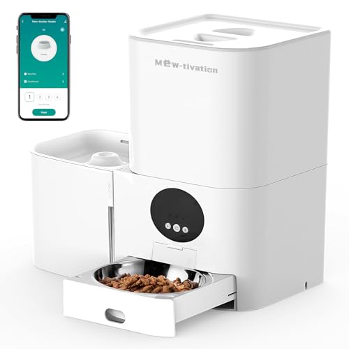 【業界初登場！2in1一体型 】自動給餌器 猫 中小型犬用 給餌器＆給水器 一体型 スマホ遠隔操作 Wi-Fi対応 1日10食 定時定量 5L大容量フードタンク 3L水タンク 自動餌やり機 音声録音 静音設計 2WAY給電 2匹用 多頭飼いに向け お手入れ簡単 ペット留守番見守り ステンレス皿付き 日本語説明書付き