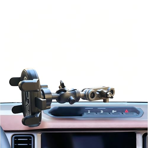 Upgraded Phone Mount Compatible with Ford Bronco 2021 2022 2023 2024 2025 2026 2/4 Door Bronco Dash Phone Holder for iPhone 17 16 15 14 13 12 Series Android All Smartphone(Not for Bronco Sport)