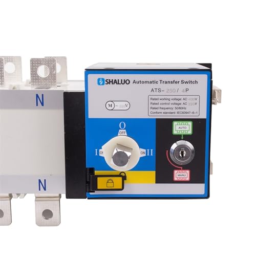 Miniatura 3 de Butpdypep Universal 400a Ats Doble Potencia Interruptor De Transferencia Automática 220v Ac Generador Diésel Parte Interruptor De Circuito Eléctrico 4p 400a 4p