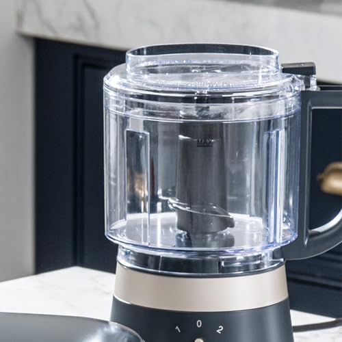 Salter Marino Mini Food Chopper - Compact Electric Dicer, Chop Onions, Garlic and Vegetables, 2 Speed, 500ml BPA-Free Bowl, Stainless Steel Blade, Oil/Vinegar Chute, Dips, Sauces & Salads