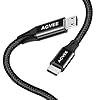 AGVEE 3ft USB-C OTG to Micro USB Cable, Braided Charger Data Sync Cord Charging Wire Adapter for Samsung Galaxy S7 S6, J7, J3, LG, PS4, Kindle, PS4 Xbox Controller, Android Phone, Black