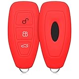 FLEXIBEL & ELASTISCH: Die Hülle für Ford 3-Tasten Autoschlüssel Keyless Go ist ein Cover, das sich Deinem Schlüssel anpasst. Die sich gummiert anfühlende Schutzhülle ist reißfest und rutschfest.