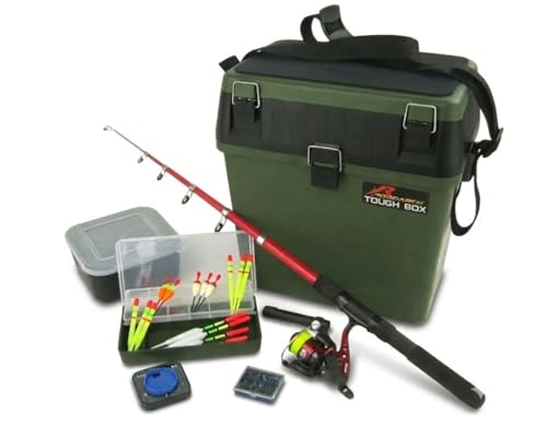 Roddarch Complete Junior Beginners Fishing Kit & Tackle Seat Box Set