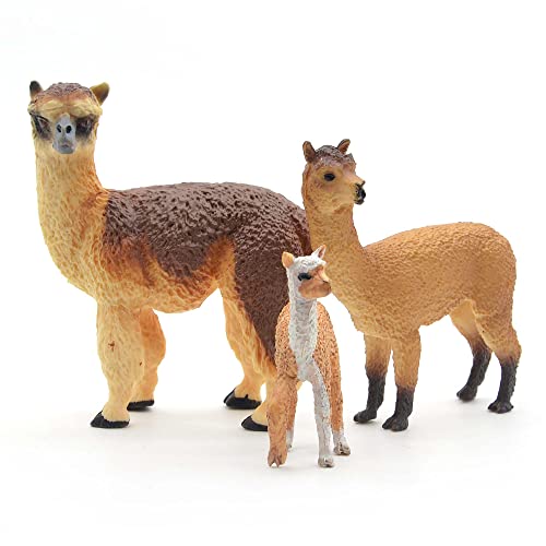 Coyka – Safari Animals Action Figures – Wild Llamas – Zoo Animals Educational Toys –3 Pcs Playset #TOP4