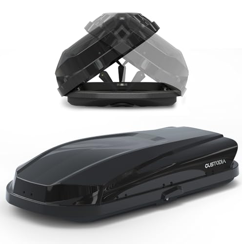 Rooftop Cargo Box with Security Keys Waterproof 14 Cu Ft