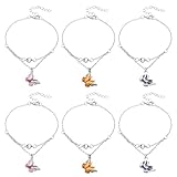 HOBBIESAY 4PCS 2 Colors Infinity Anklet Bracelet Endless Love Symbol Charm Adjustable Large Bracelet Ankle Bracelets Gifts for Women Valentine's Day Gift Mothers Day Gifts