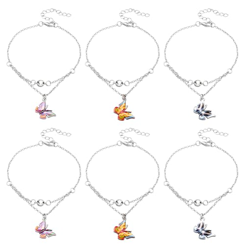 HOBBIESAY 4PCS 2 Colors Infinity Anklet Bracelet Endless Love Symbol Charm Adjustable Large Bracelet Ankle Bracelets Gifts for Women Valentine's Day Gift Mothers Day Gifts