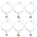 HOBBIESAY 4PCS 2 Colors Infinity Anklet Bracelet Endless Love Symbol Charm Adjustable Large Bracelet Ankle Bracelets Gifts for Women Valentine's Day Gift Mothers Day Gifts